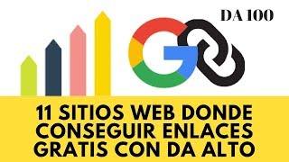 Lección 31:  11 sitios web donde conseguir ENLACES GRATIS con DA alto | CURSO SEO GRATIS