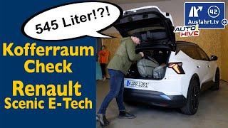 Trunk check: Renault Scenic - what fits in the trunk? Bicycle? Ladder? Suitcase? Bags?