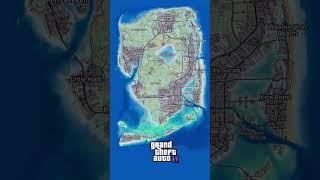 GTA 5 vs GTA 6 map comparison #shorts #gta5 #gta6 #map