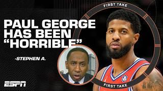 Stephen A. says Paul George has been HORRIBLE & doesn't expect much from the Warriors  | First Take