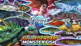 ALL LEGENDARY FISH CATCH WITH TRANSCENDENT ANGELA【釣魚大亨 Fishing Strike 피싱스트라이크