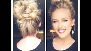 CUTE MESSY BUN | Less than 5 min