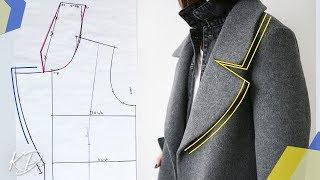 HOW TO: MAKE LAPEL & REVERE' COLLAR PATTERNS | TEDDY COAT PT 1 | KIM DAVE