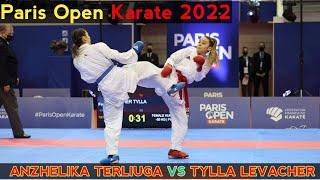 ANZHELIKA TERLIUGA VS TYLLA  LEVACHER | FINAL FEMALE KUMITE -55 KG | PARIS OPEN KARATE 2022 | WKF