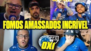 VAMOS RIR?! REAÇÕES CRUZEIRENSES FURIOSOS COM DERROTA! REACT CRUZEIRO 0X1 SÃO PAULO