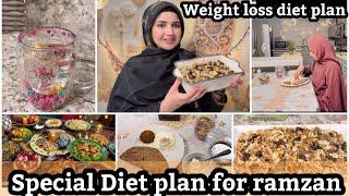 Ramadan diet plan to lose weight | what I eat in suhoor and iftar