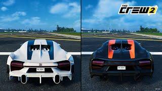 The Crew 2 | Bugatti Chiron SS 300+ Divine Edition 2019 vs. Chiron Super Sport 300+ 2019 Comparison