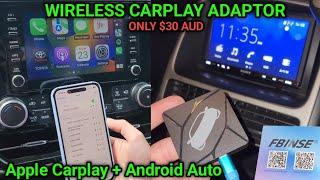 Wireless Apple Carplay/Android Auto Adaptor ONLY $30 FBINSE Ford Merc Guy Product Review