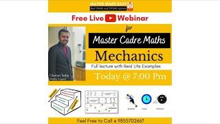 LIVE:Study MECHANICS with CHETAN SETIA@MME|| Master Cadre Math