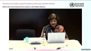 WHO EPI-WIN Webinar: Treatment and medical support for patients with mpox, and their families