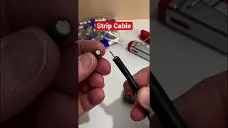 How to make RG6 Coaxial Cables with a Coax Connector Tool Kit