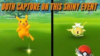 Ultra-rare Shiny Pikachu and Magikarp in Pokemon Go Park Pikachu Outbreak