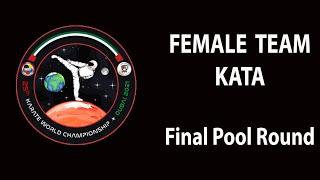 Karate Dubai 2021 | FEMALE TEAM KATA - Final Pool 1 | WORLD KARATE FEDERATION