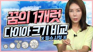 [다이아 구입 전 필수] 다이아몬드 vs 쌀크기 비교 과연 뭐가 더 클까!?. Compare Diamond Size