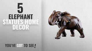 Top 10 Elephant Statues Home Decor [2018 ]: Feng Shui Elephant Statue Rosewood Color Wealth Lucky