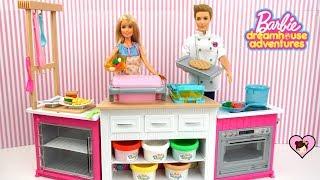 Barbie Doll Dreamhouse Adventures Ultimate Kitchen Toy - DIY miniature Food