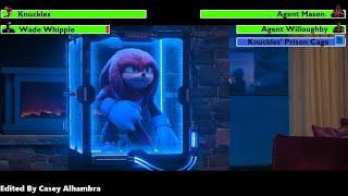 Knuckles (2024) Resort Battle with healthbars