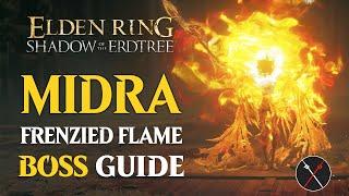 Midra Lord of Frenzied Flame Boss Guide - Elden Ring Shadow of the Erdtree Midra Boss Fight