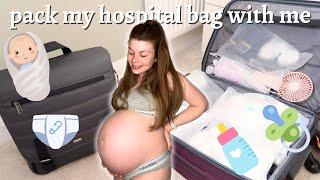 WHAT'S IN MY HOSPITAL BAG! | First Time Mum Uk 2023 | Packing Baby's Hospital Bag | Baby Number 1!