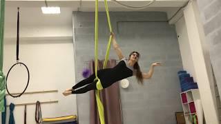 Aerial silks tutorial for amateurs2//Воздушные полотна для новичков 2