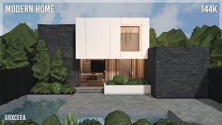 Modern House 144k | Part One | Bloxburg Speedbuild | Grxceea