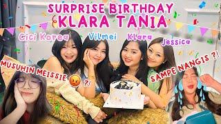 SURPRISE BIRTHDAY KLARA TANIA BARENG VILMEI , CICI KOREA !! MUSUHIN MEISSIE ? KLARA NANGIS 