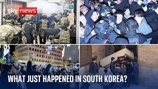 Chaos, fear and drama in South Korea as martial law is imposed - and then lifted