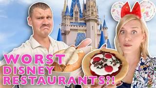 Can These BAD Disney World Restaurants Get Redeemed?! | Tony's Town Square, Coral Reef, Pizzerizzo