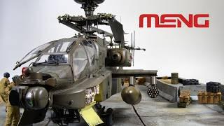 Boeing AH-64D Apache Longbow Helicopter - Meng 1/35 - Scale Model Full Build