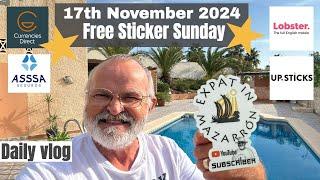 Free Sticker Sunday you just missed it! Better luck next Sunday #expatinmazarron