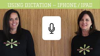 Dictation on iPhone / iPad