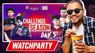 BGMI Snapdragon Mobile Challenge Season Day 5 | WATCHPARTY