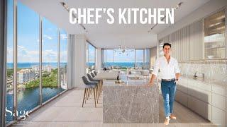 Step Inside the Chef's Kitchen at Sage Intracoastal Residences  Fort Lauderdale | Per-construction