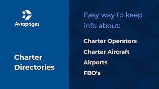 Aviapages Charter Aircraft Directory App #businessaviation #charter #aviation #flight #airpot