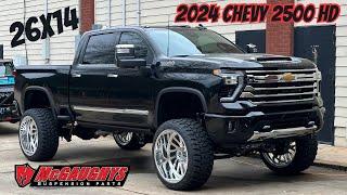 ** 2024 Chevy 2500HD High Country ** 9” McGaughys lifted on 26x14 KG1 Forged wheels