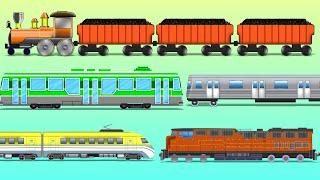 Trains | Railway Vehicles | Street Vehicles | learn transports | baby videos