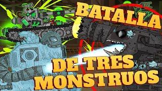 Batalla de tres Monstruos: Secuaces de Leviatán - Dibujos animados sobre tanques