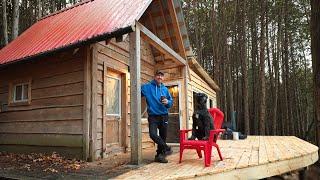 Ep.12 Day in the Life of Modern Self Reliance Cabin Building (using my DJI Portable Power Station)