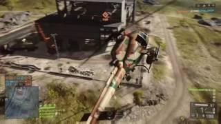 Battlefield 4 taking down a jet with cannons