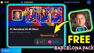 How To Get Free FC Barcelona 24-25 Club Pack In eFootball 2025 Mobile