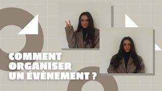 Comment organiser un événement ?