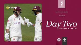  LIVE | Northamptonshire v Middlesex | Day 2 | Vitality County Championship