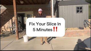 Fix Your Slice In Under 10 Minutes. Simple Slice Fix Video With Explanations, Drills, and Feels‼️