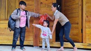 Why did Hieu leave the farm? - Harvesting yams to sell and making cakes for Hieu