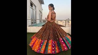 letest  navratri special garba dress  garba chaniya choli gujrati lehanga design #lahanga #shorts