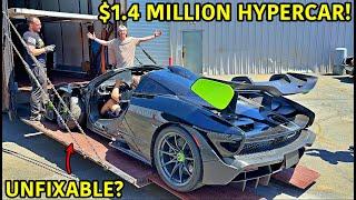 Rebuilding A Wrecked McLaren Senna From Auction!!!