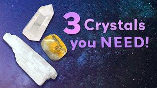 CRYSTAL SUGGESTIONS | 3 of My Current Favorite Gemstones | Bumblebee Jasper, Selenite, Clear Quartz