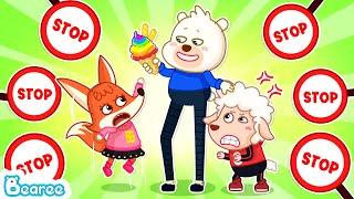  Long Legs vs Short Legs | Tall Bearee Teases His Friends | Fun Kids Cartoon | Bearee Kids Show