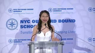 2022 Gala Speaker Yushan Li, a 12th grader at Leaders High School