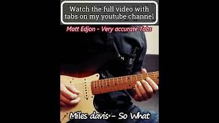 Solo - So What #guitar #guitarsolo #solo #tabs